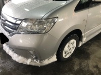 日産セレナ リサイクルパーツにて交換したフロントフェンダーのサイドマーカー穴埋め依頼！