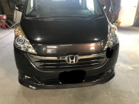 ホンダRGステップワゴン 子供が投げた石がボンネットに…車両保険使用して修理!