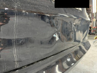 フィットシャトルの3度目リアゲート凹み(同じ箇所を)板金塗装修理