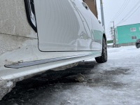 トヨタクラウンRS 左ドアの広範囲歪みを板金塗装修理！