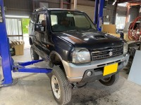 数年寝かせてたJB23ジムニーリフトアップ車(構造変更済み公認車)のユーザー車検代行