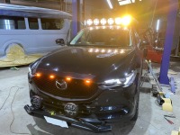 マツダCX-5のDIY取り付けしたIPF製ルーフライトにハーネス加工取り付けご依頼！