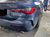 BMW M440i リアバンパーボトム(黒塗り分け塗装部分)の傷を板金塗装