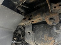 ランドクルーザー95プラドの車検に向けて左リアフレーム錆穴修理