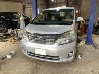 ヴェルファイアのユーザー車検代行！同時にオイル/フィルター交換！