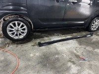 雪道悪路走行でスペーシアのサイドステップが外れた！破損した固定用クリップを交換して取り付け直し修理！