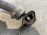 日産ルークスの排気漏れ修理！折れたフロントパイプを溶接修理！