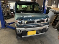 ハスラーのユーザー車検代行！車体や社外部品に不具合も無く難なく合格！