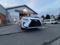 レクサスRX　フロントリップスポイラーに割れがあり修理ご相談ご来店