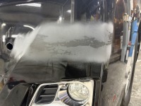 中古車業者様より緊急依頼！アルファードのフロントバンパー傷を翌日までに修理！