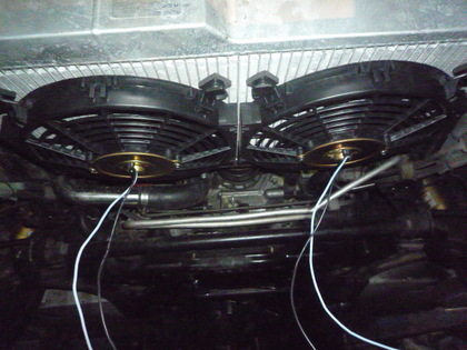 RX-7 FD3S Vマウントラジエター電動ファン 交換