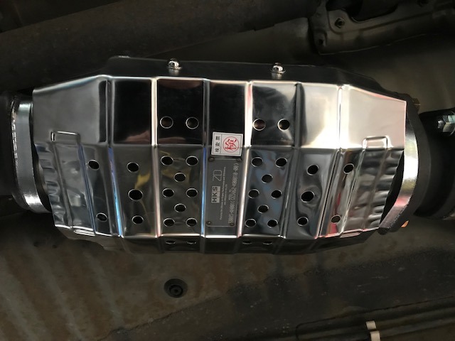 スカイライン HR34 RB26 HKS メタルキャタライザー取り付け