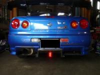 スカイライン GT-R BNR34 リアアンダーディフューザー取付！