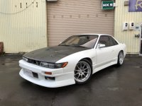 シルビア SR20DETターボ 5速MT公認 HKS前置I/C 車高調 マフラー 入庫！