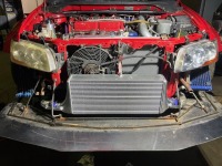 ランサーエボⅦ HKSインタークーラー＆KOYOラジエター交換！
