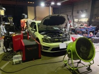 VW ゴルフ7R ECUチューン バブリング施工 366馬力！
