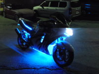 ホンダ CBR1000 ブラックバード LED ストロボ ネオン!