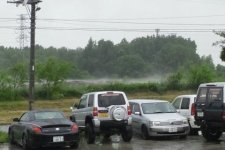 雨が降ると　ドライアイス状態です