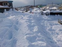 今日は天気がいいので　屋根の雪下ろし！