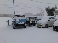 今日　雪　雪　雪！　大雪注意報が出ています！