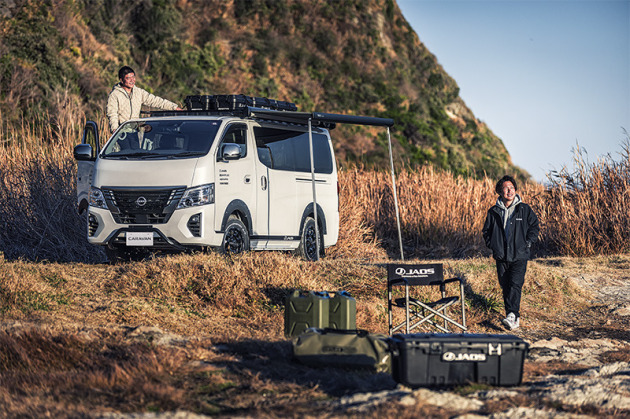 OGUshowパーツが採用されたNISSAN CARAVAN DIESEL 