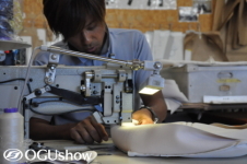 「道の駅オグショー2012」自社縫製を見学できる！その場で縫製・当日納品します！