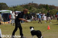 オグショー看板犬「ドリ」フリスビーキャッチに挑戦！