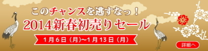 2014新春初売りセールのご案内