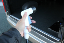 車に装備したシャワーシステムでギアのメンテナンスも簡単！
