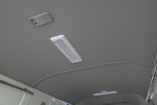 ハイエース200-系車内にLEDルームランプを追加装備