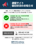 オグショー通販サイト【サーバー関連の緊急メンテナンス】のお知らせ
